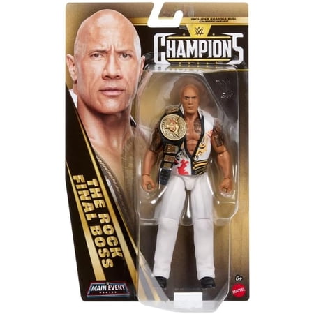 The Rock (Final Boss) - WWE Main Event Champions 7 Mattel WWE Toy Wrestling Action Figure