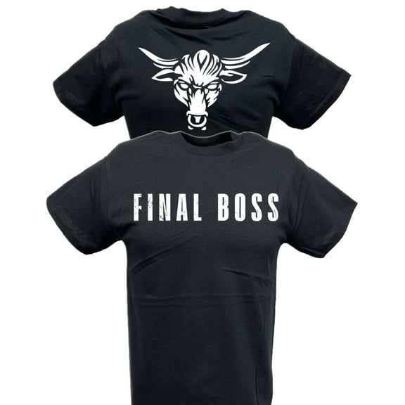 The Rock Final Boss Wrestlemania Black T-shirt