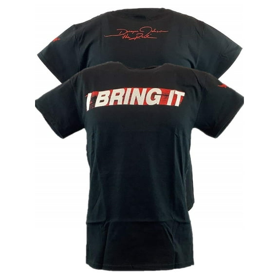 The Rock I Bring It Dwayne Johnson Mens Black T-shirt L