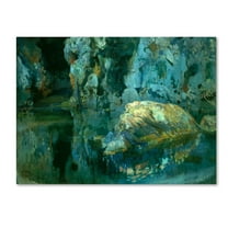 The Rock In The Pond' Canvas Art by Joaquim Mir