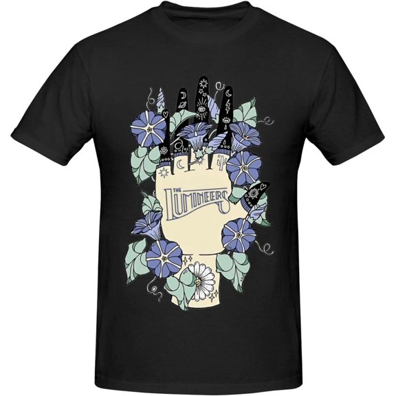 The Rock Lumineers Band T Shirt Man's Casual Tee Round Neckline Short Sleeve