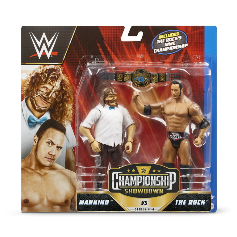 WWE Showdown 2-Packs 14 The Rock & Mankind Action Figure