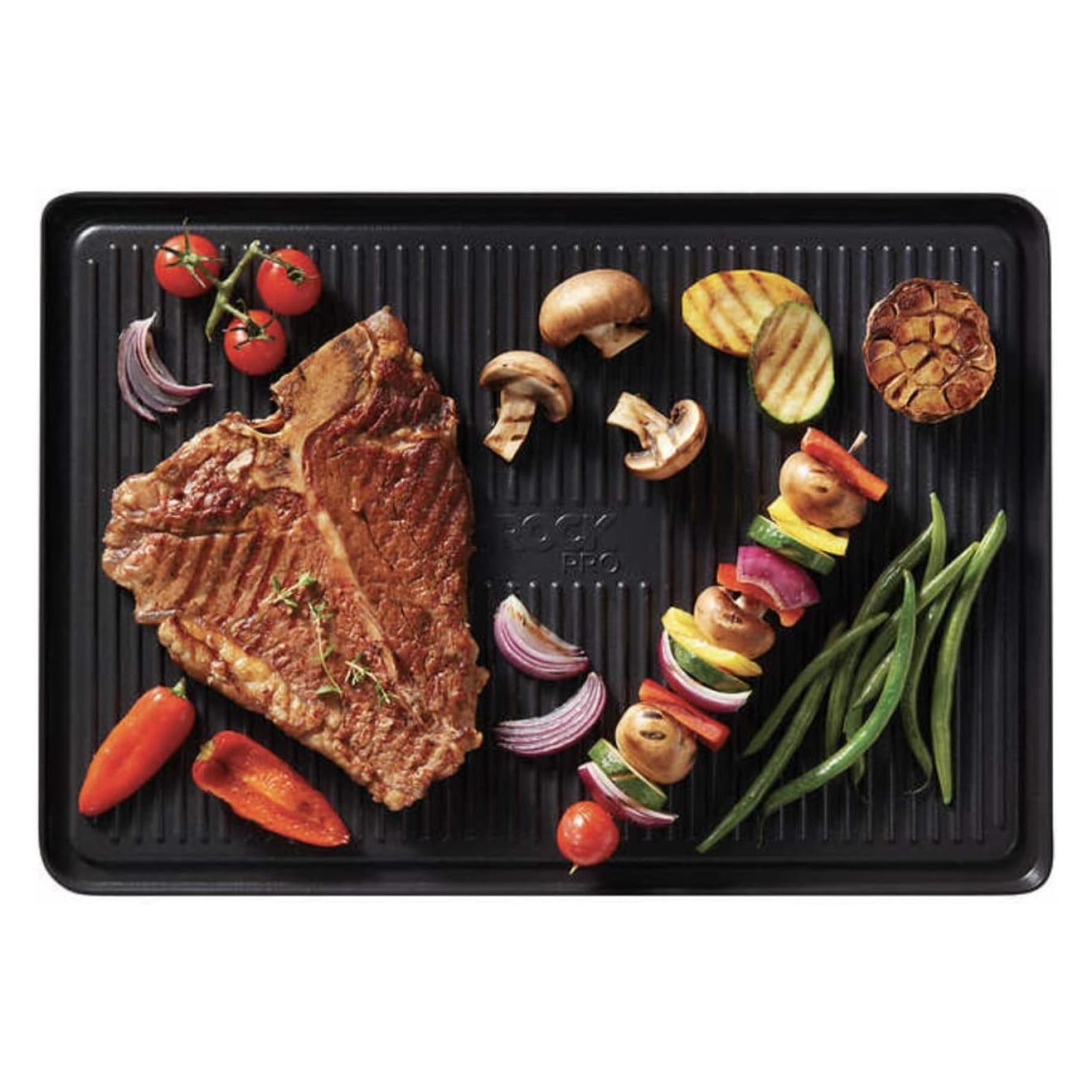 The Rock PRO Reversible Grill/Griddle Pan Black