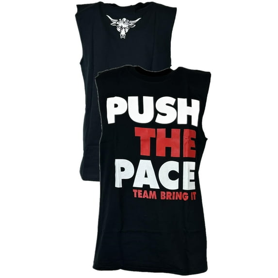 The Rock Push the Pace Sleeveless Muscle Mens Black T-shirt S