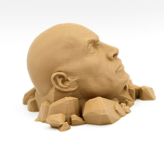 Clever Contraption Dwayne Johnson Figurine – Iconic Pose Statue in Stone Gray, PLA Plastic