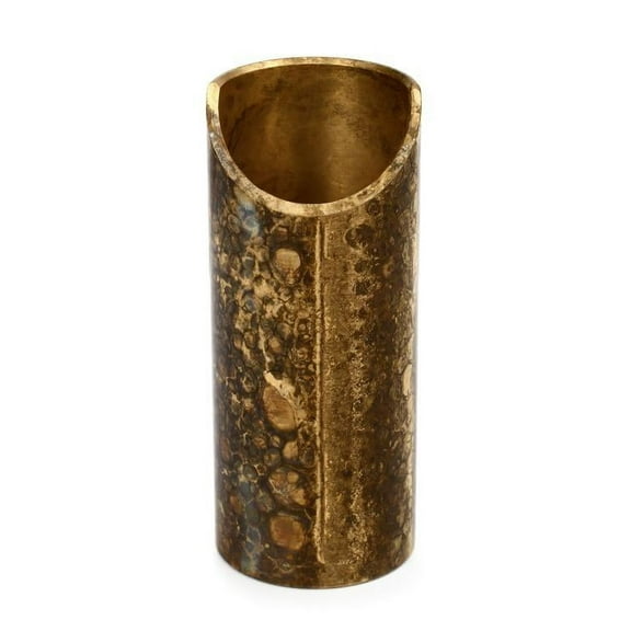 The Rock Slide Guitar Slide Aged Brass Swamp Slide Small