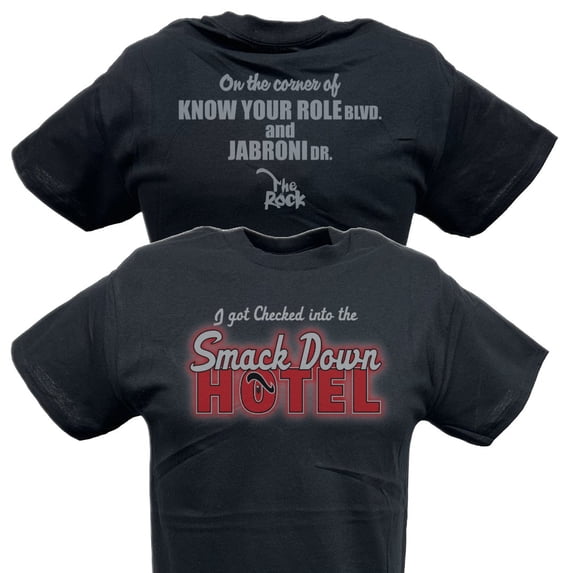 The Rock Smackdown Hotel WWE Mens T-shirt M