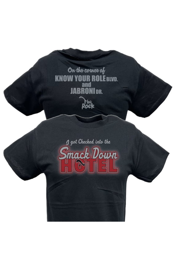The Rock Smackdown Hotel WWE Mens T-shirt XXL