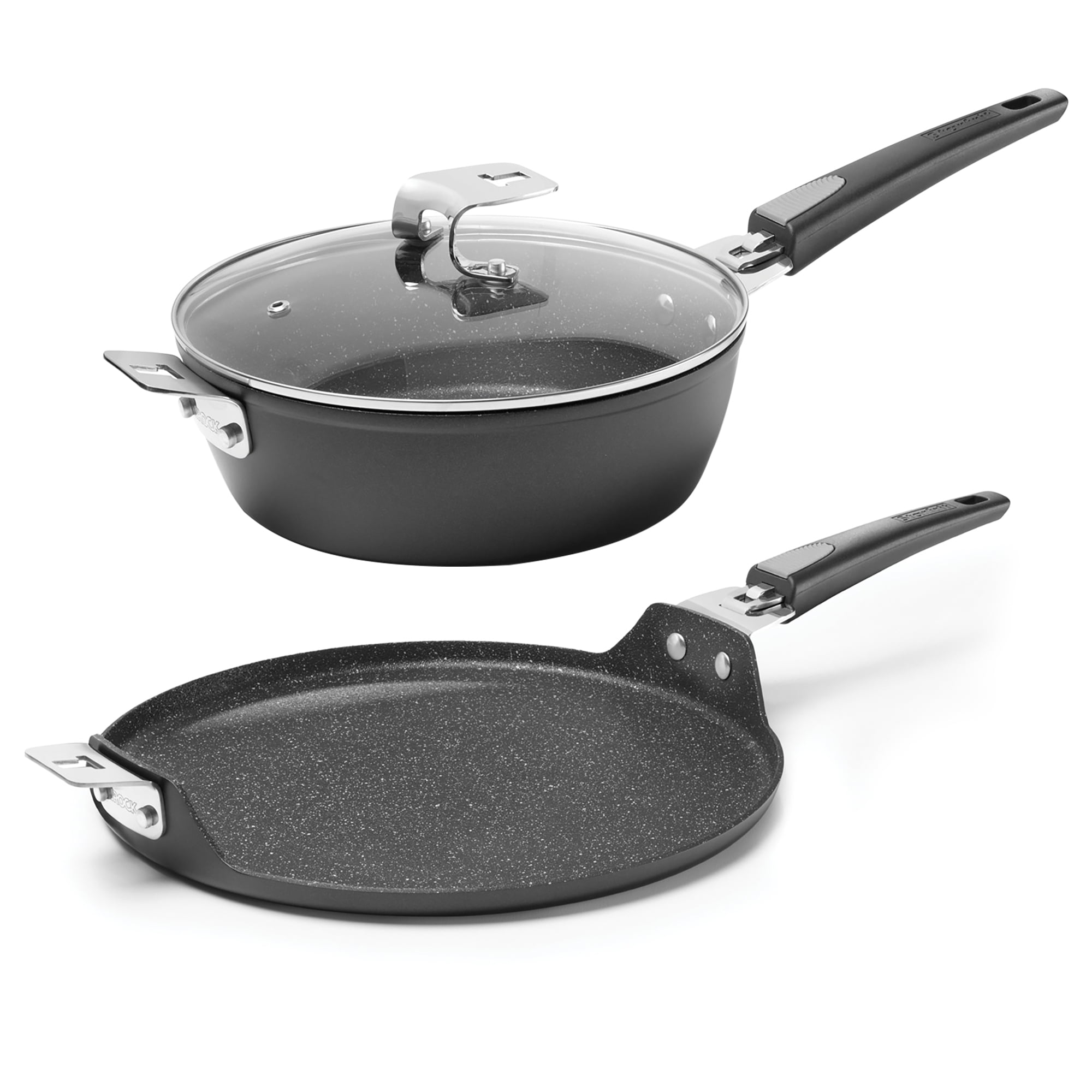  Therwen 2 Pcs Cast Iron Pizza Pan 12 Inch and 14 Inch,cast Iron  Skillet Pan with Convenient Grip Handles for Deep Stone,oven,griddle for  Gas,grilling: Home & Kitchen