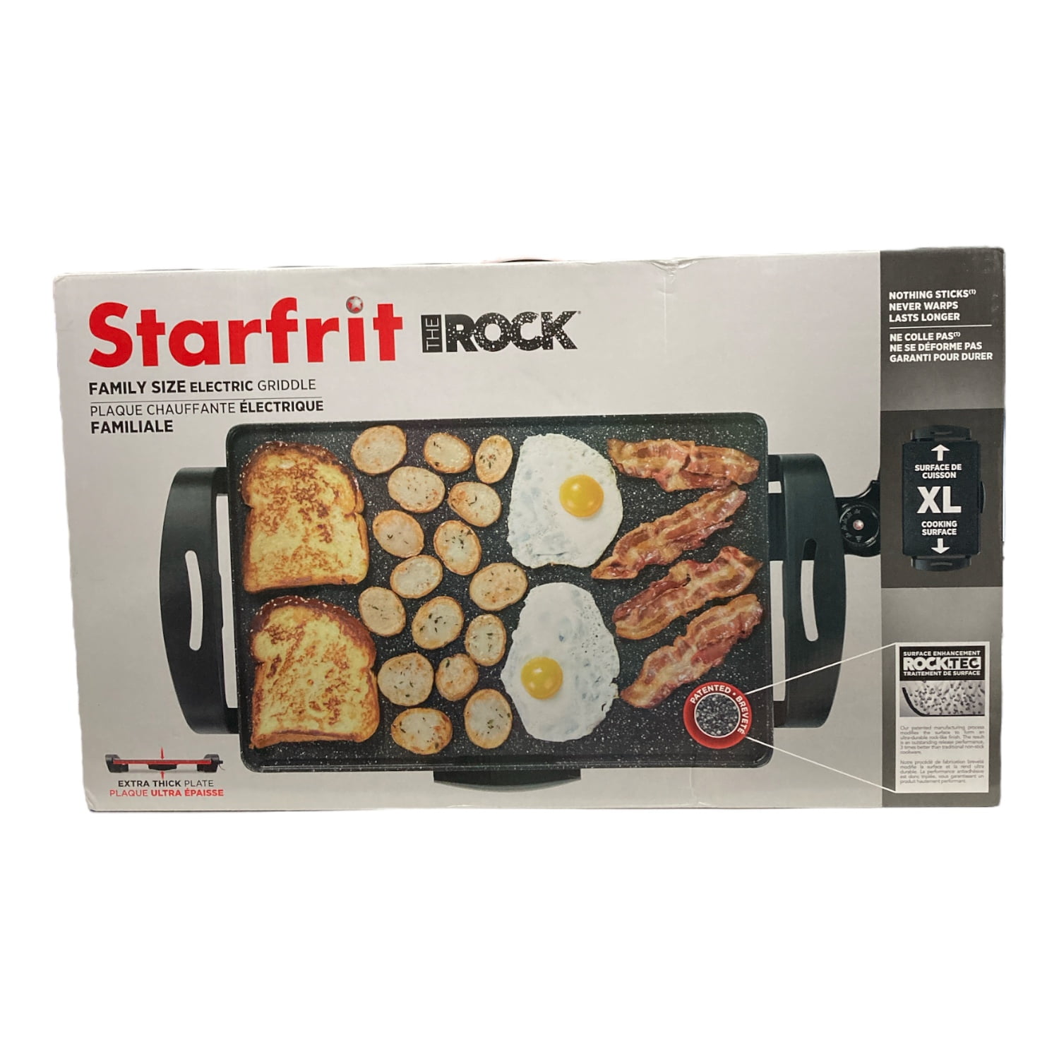 The Rock by Starfrit 024402-002-0000 19 x 13 Ele Countric Griddle