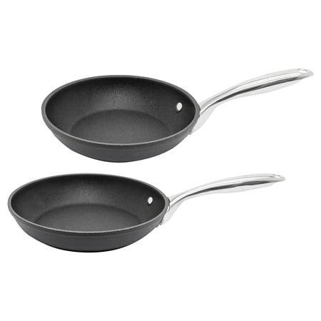 The Rock by Starfrit 034721-004-0000 9.5-Inch Diamond Fry Pan & 034720-004-0000 8-Inch Diamond Fry Pan