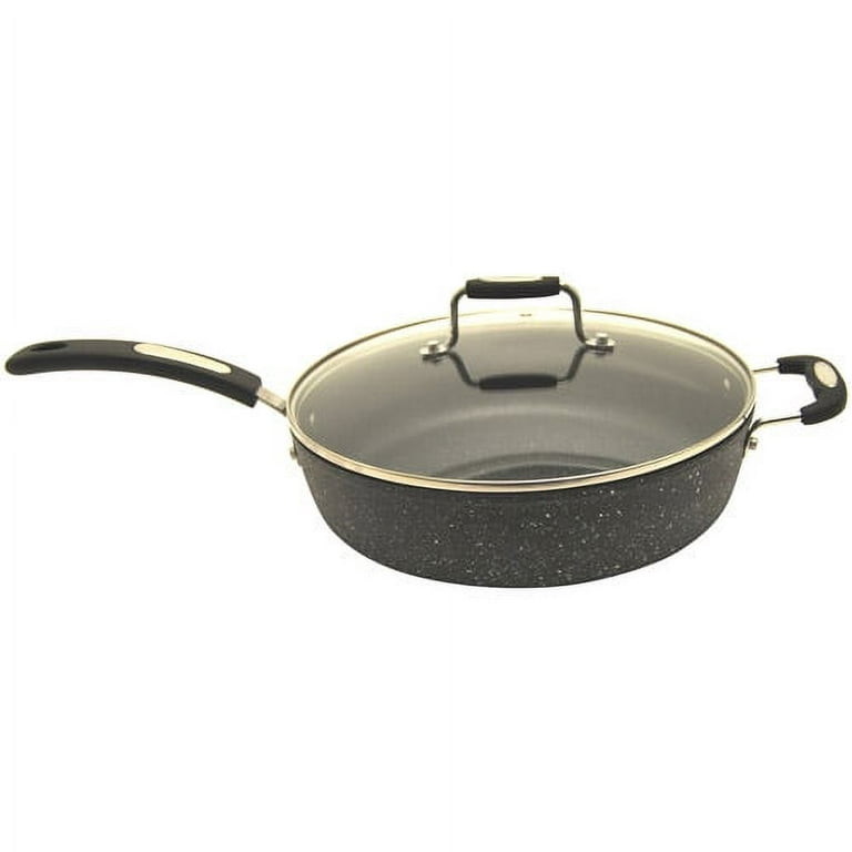 THE ROCK by Starfrit Diamond Fry Pan (11 Inches) (Black)
