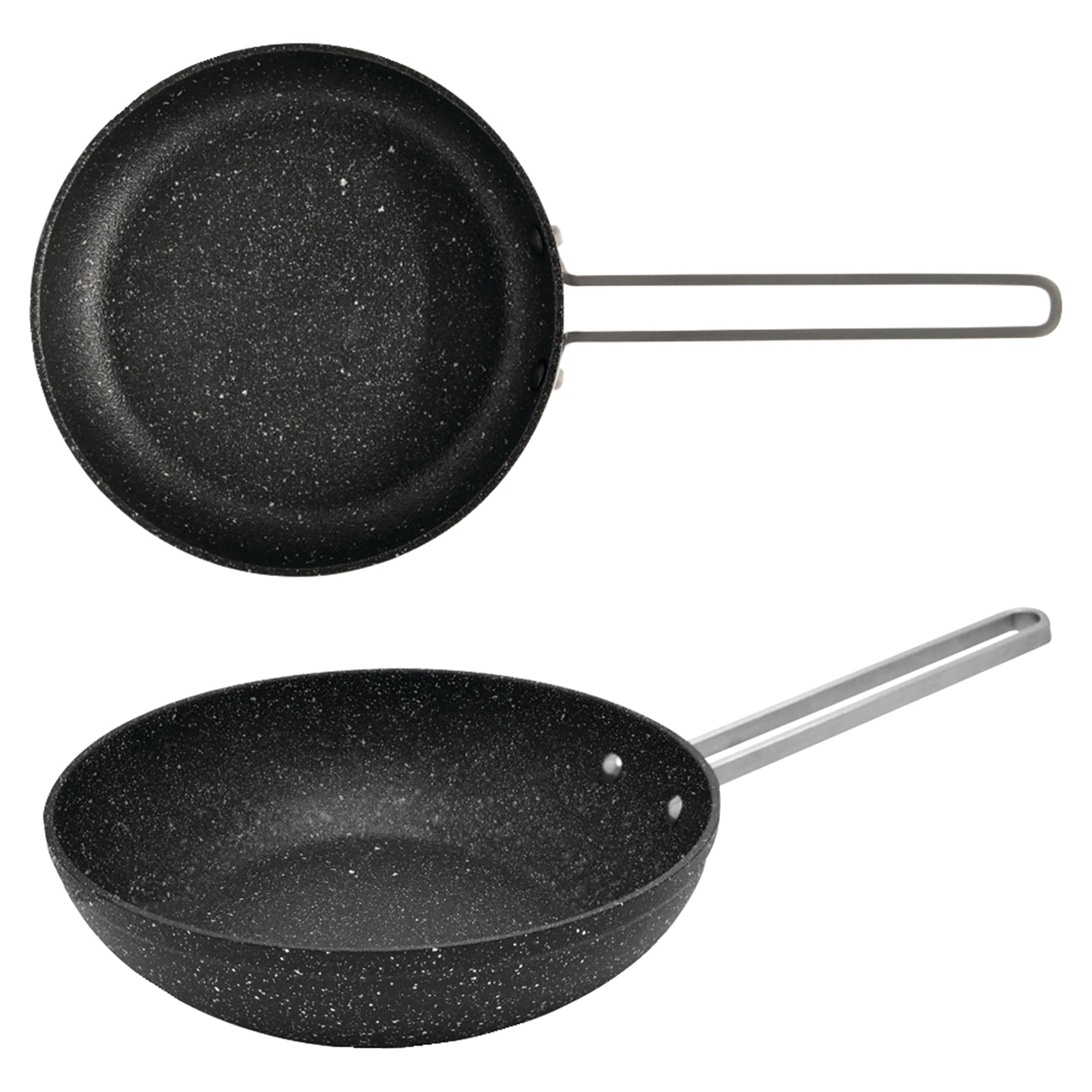The Rock by Starfrit 7.08 Personal Wok Pan with Stainless Steel