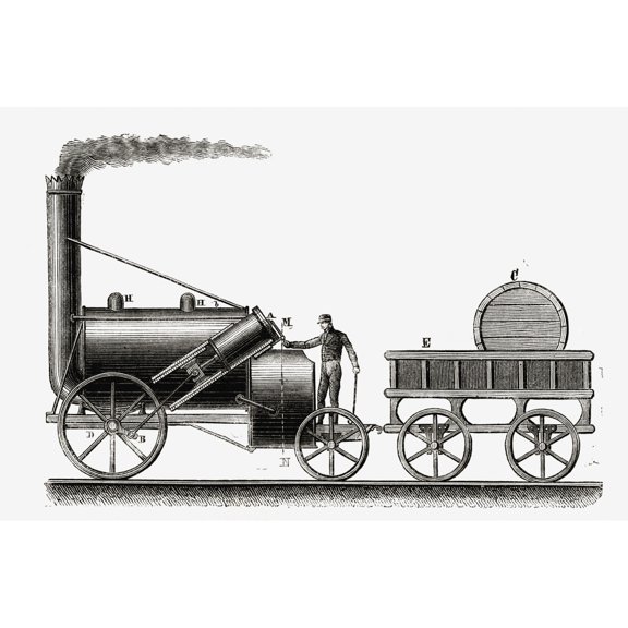 The Rocket. Steam Engine Partially Designed By English Engineer George