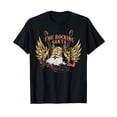 thumbnail image 1 of The Rocking Santa Christmas Rock Guitar Santa Claus Xmas T-Shirt, 1 of 5