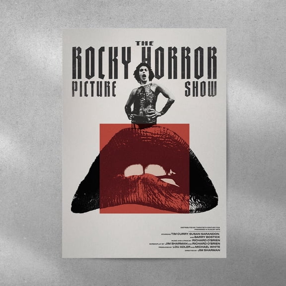 The Rocky Horror Picture Show Vintage Poster, Musical Theatre Film Wall Art, Classic Stage Cinema Decor, Size 24x36 Unframed Poster