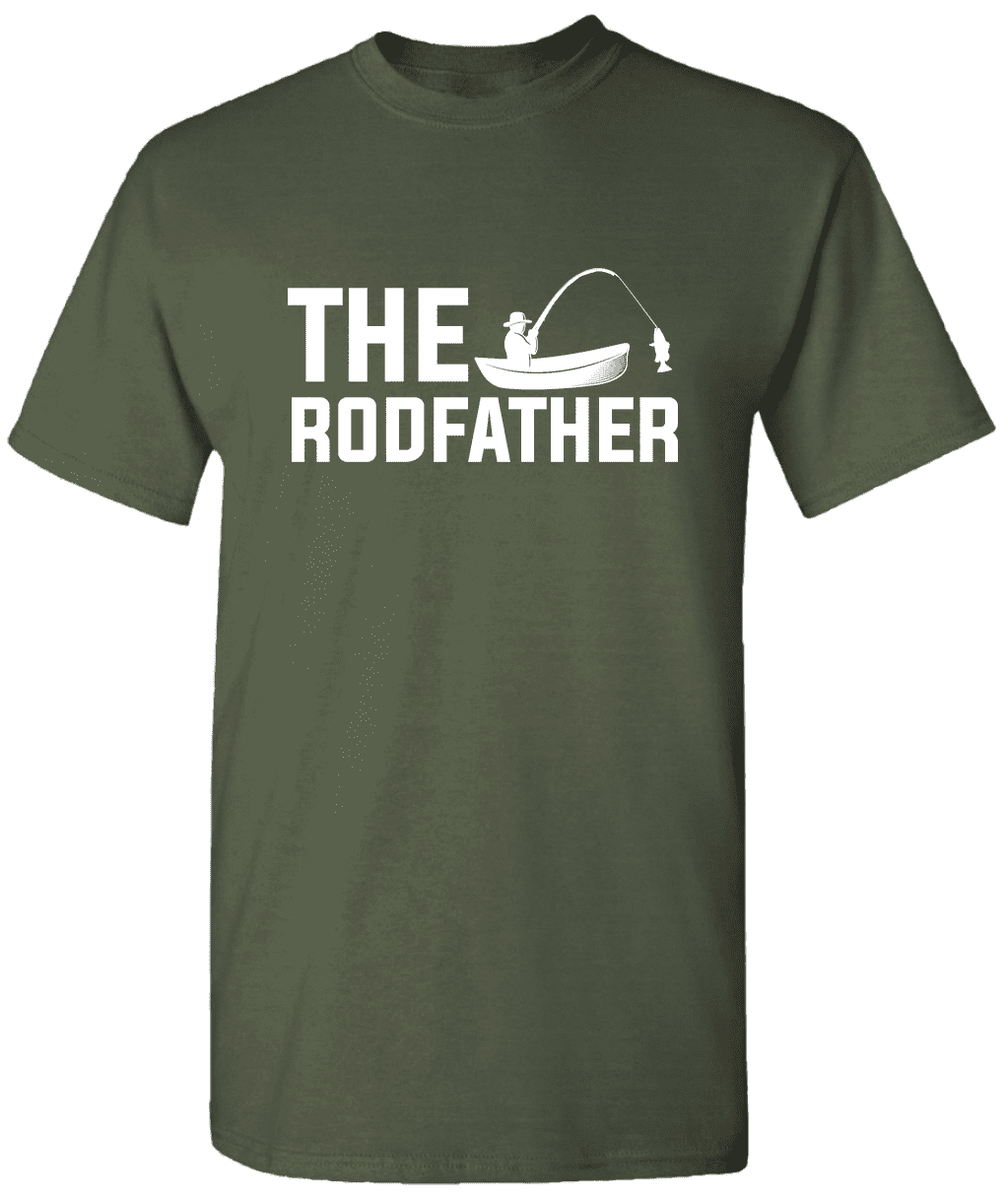 The Rodfather - Fishing T-Shirt Graphic Fishing T-Shirt