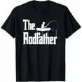 thumbnail image 1 of The Rodfather Funny Fishing Dad Gift Tee Tees Unisex S-5XL Hot Trending Shirt, Vintage Birthday Gift, 1 of 2