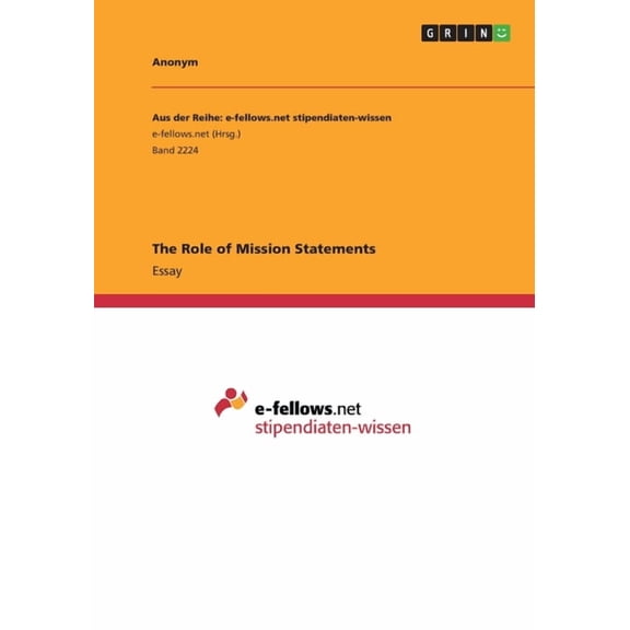 The Role of Mission Statements (Paperback)