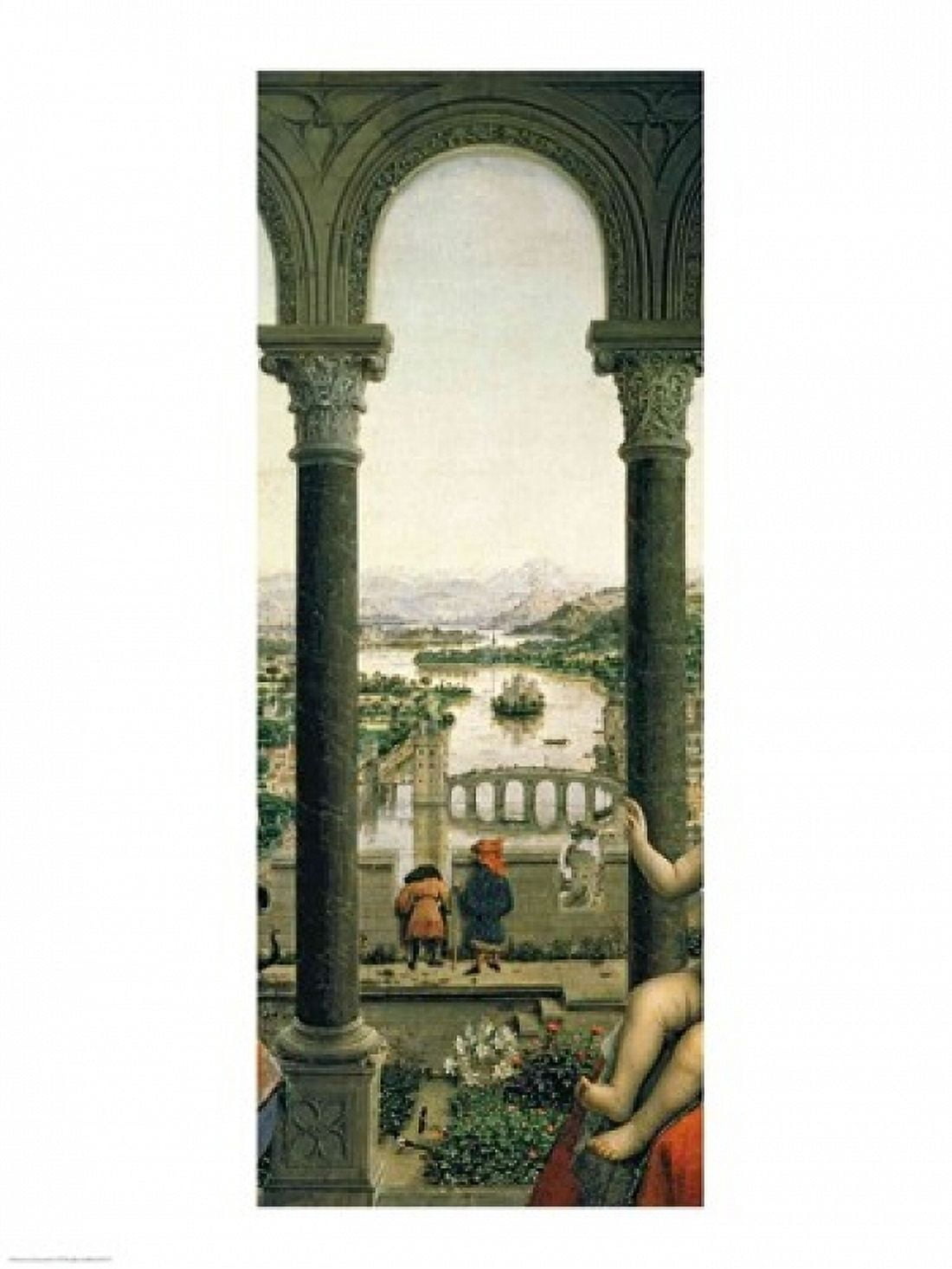 The Rolin Madonna Canvas Art - Jan Van Eyck (24 x 36)