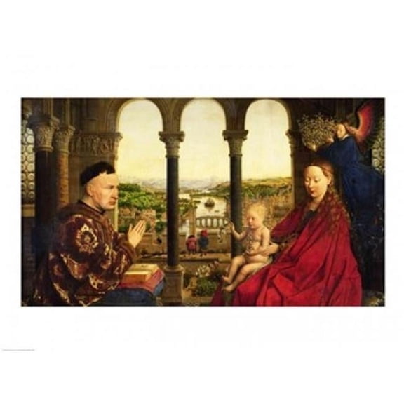 The Rolin Madonna Poster Print by Jan Van Eyck (36 x 24)