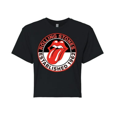 The Rolling Stones Est. 1962 - Juniors Cropped Cotton Blend T-Shirt