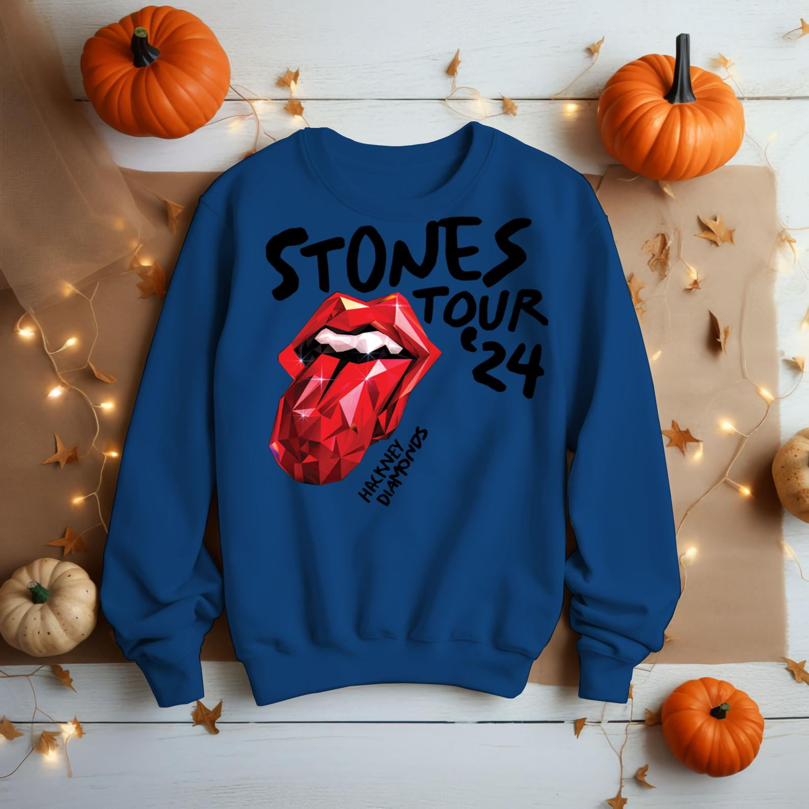 The Rolling Stones Hackney Diamonds Tour 2024 Schedule List Sweatshirt