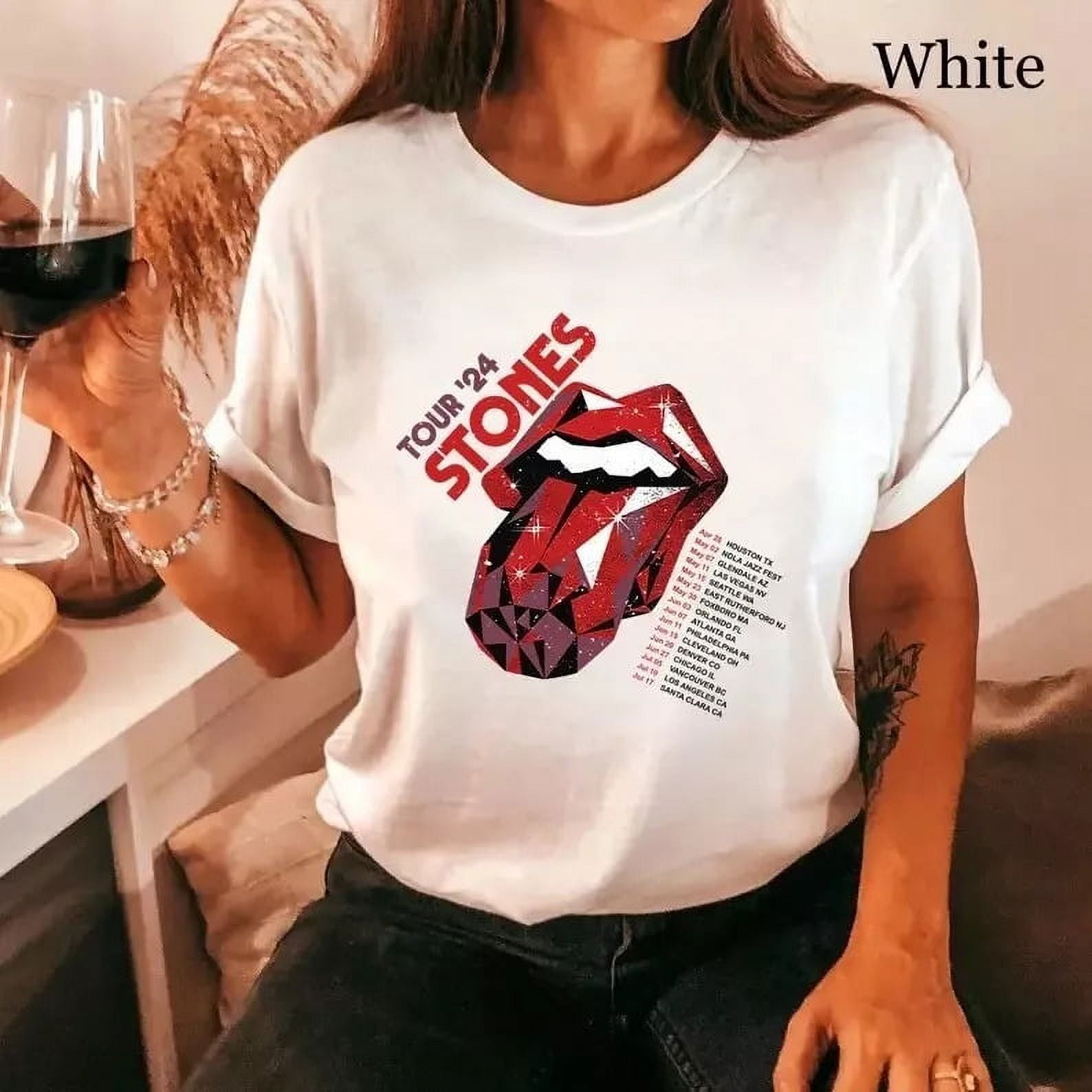 The Rolling Stones Hackney Diamonds Tour 2024 Schedule List TShirt