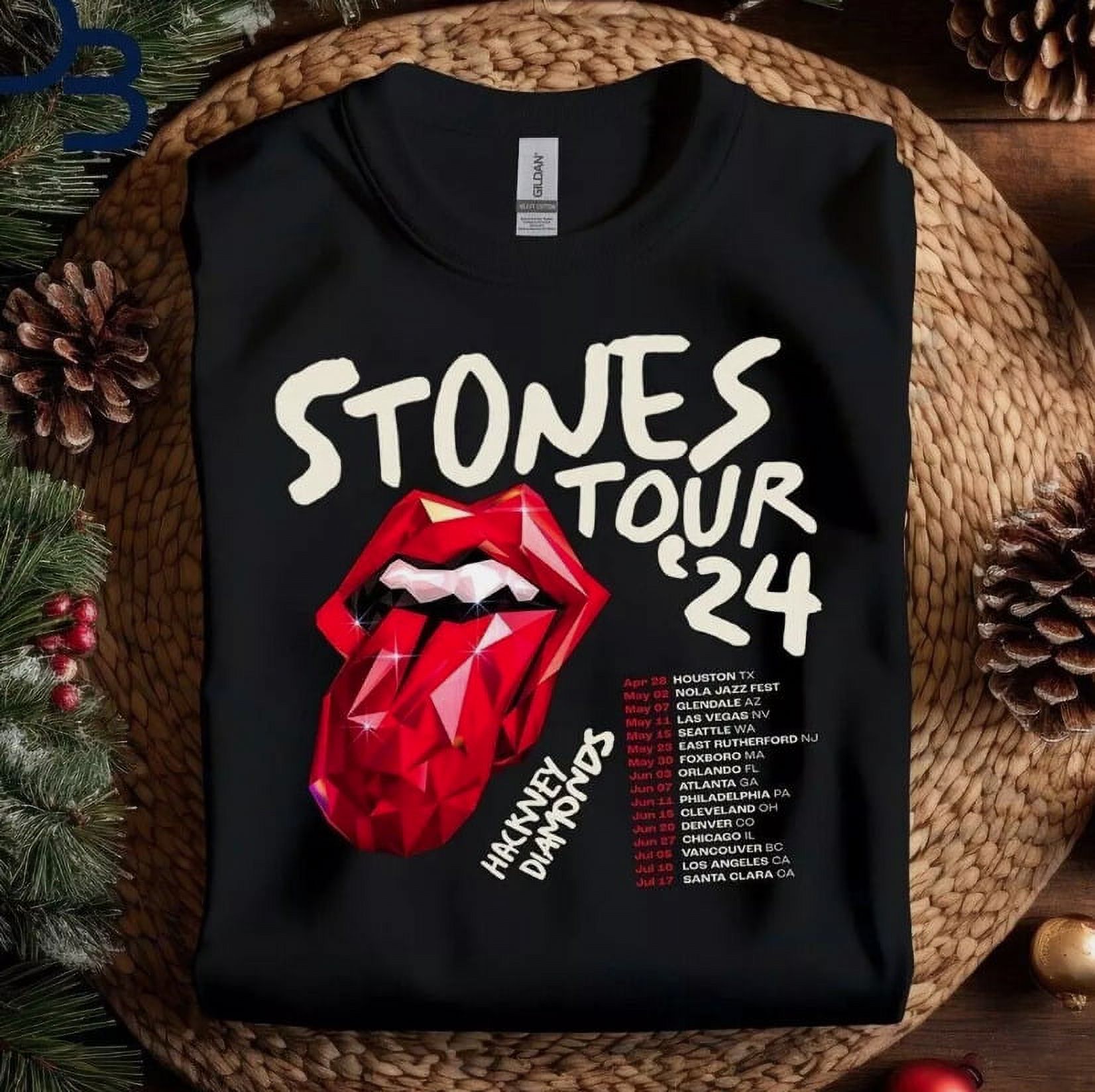 The Rolling Stones Hackney Diamonds Tour 2024 Schedule List TShirt