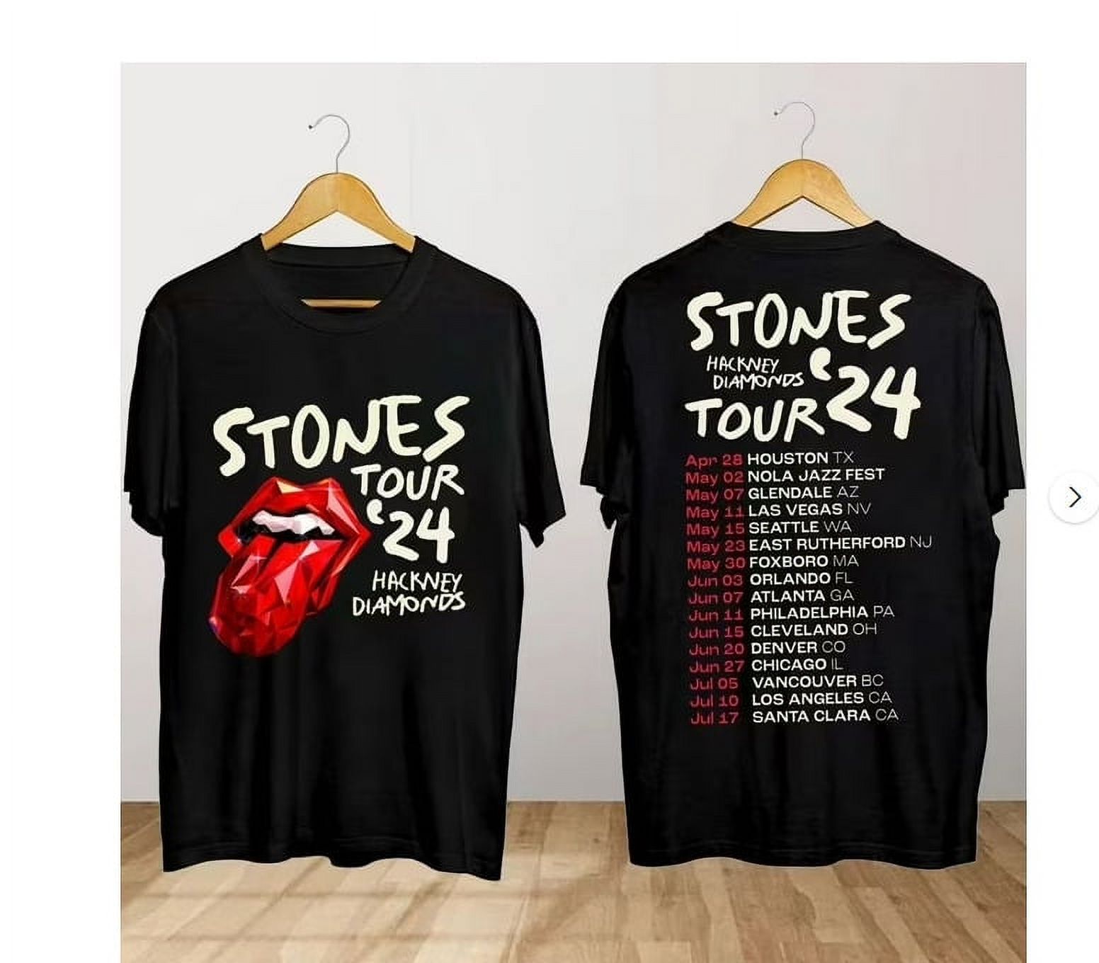 The Rolling Stones Hackney Diamonds Tour 2024 T Shirt