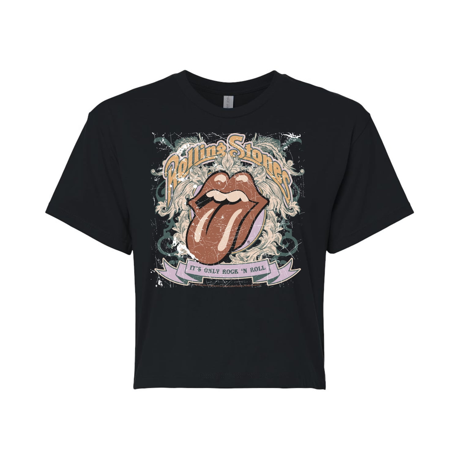 Rolling stones t shirt cotton on top