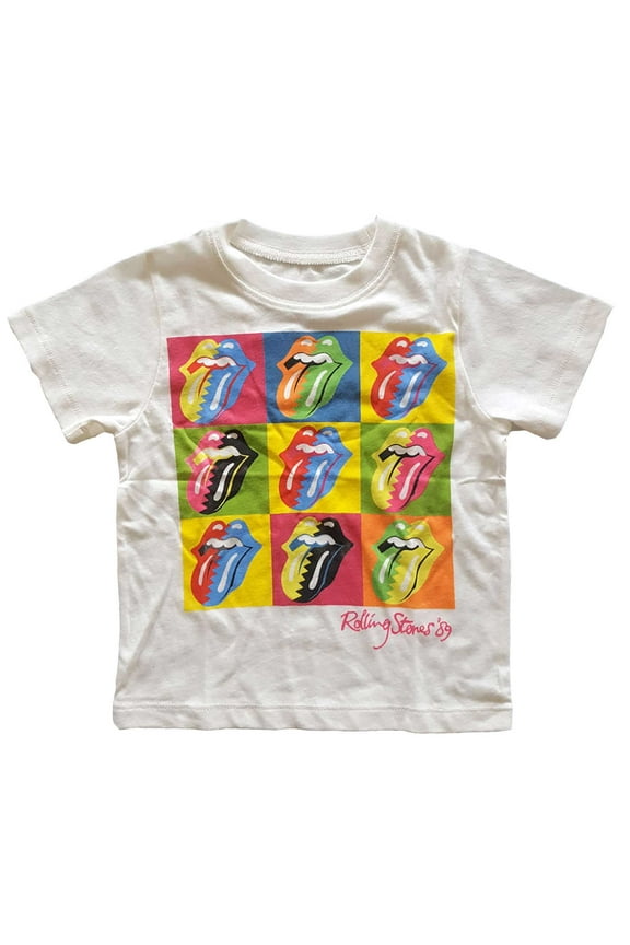 The Rolling Stones Kids Toddler T-Shirt: Two-Tone Tongues (5 Years)