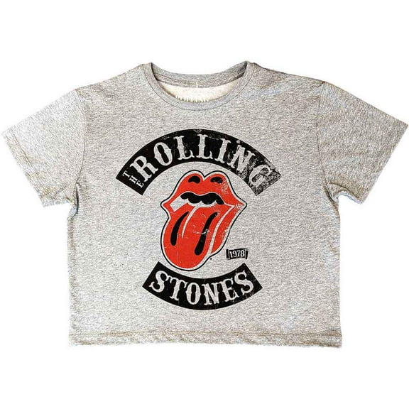 The Rolling Stones Ladies Crop Top: Tour '78 (X-Large)