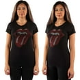 thumbnail image 1 of The Rolling Stones Ladies Embellished T-Shirt: Classic Tongue (Small), 1 of 2