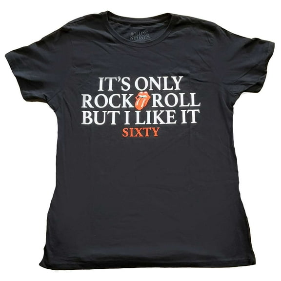 The Rolling Stones Ladies T-Shirt: Sixty It's only R&R but I like it (Foiled) (Large)