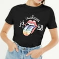 thumbnail image 1 of The Rolling Stones Ladies T-Shirt: Sixty Rainbow Tongue '62 (Hi-Build) (XX-Large), 1 of 2