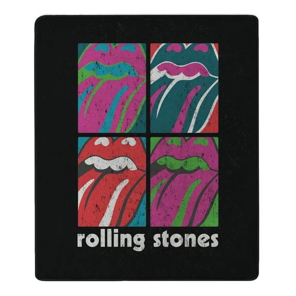 The Rolling Stones Multi Tongues Cloud Touch Throw Blanket 6070 inches