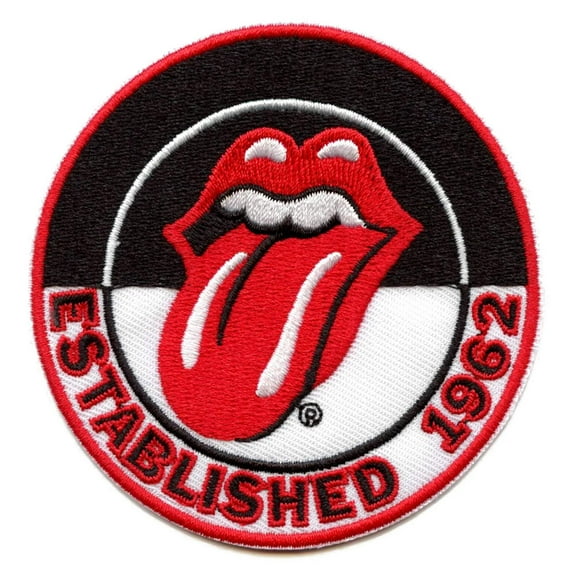 The Rolling Stones Patch Est 1962 Band Logo Official Embroidered woven iron on
