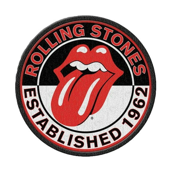 The Rolling Stones Patch Est 1962 Band Logo new Official Iron on (8.4 cm)
