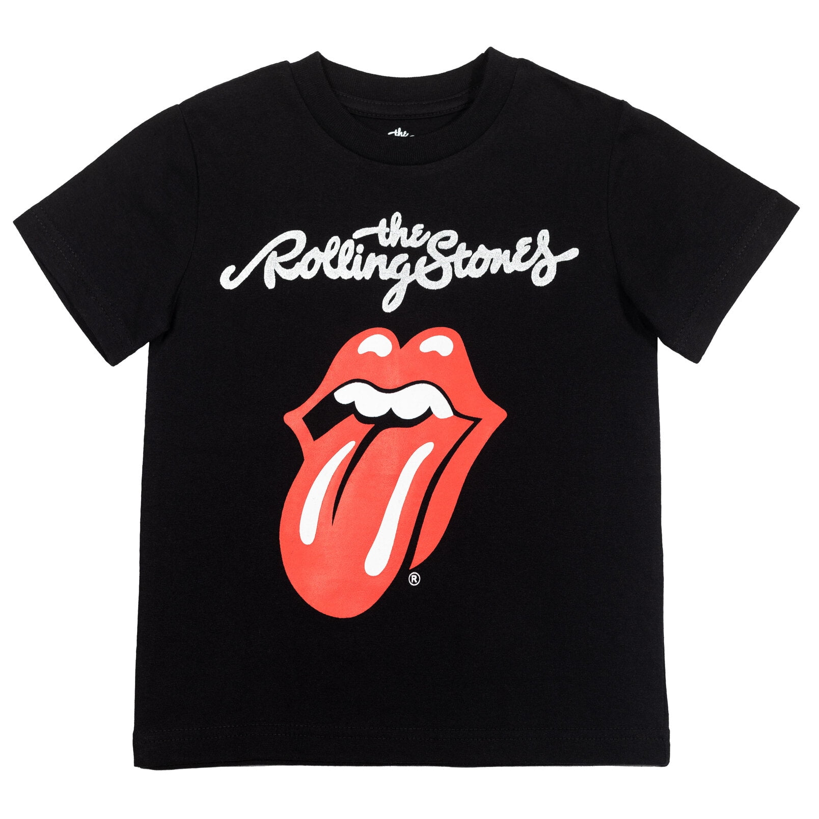 The Rolling Stones Tシャツ ブラック Rolling Stones Youth Kids T-Shirt, New Tongue Logo Big Boys