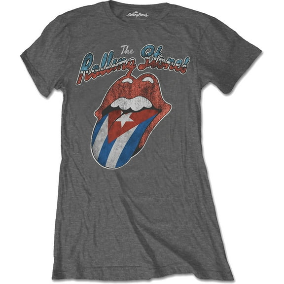 Rolling Stones Rocks Off Cuba Junior Top X-Large Grey