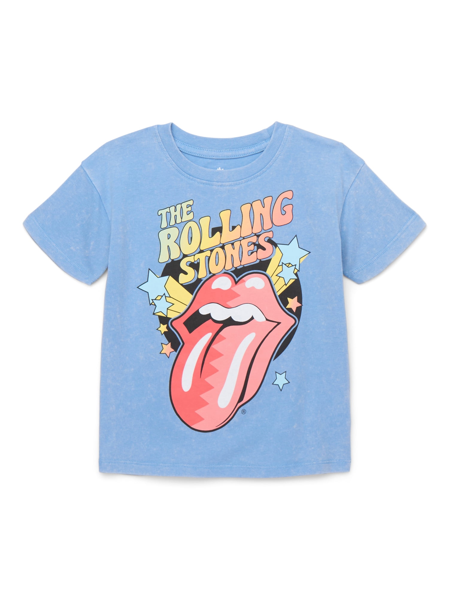 The Rolling Stones Toddler Graphic Crewneck Tee with Short Sleeves, Sizes 12M-5T