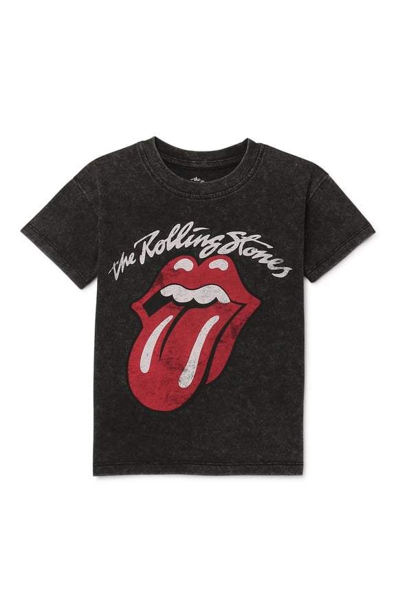 The Rolling Stones Toddler Graphic Crewneck Tee with Short Sleeves, Sizes 12M-5T