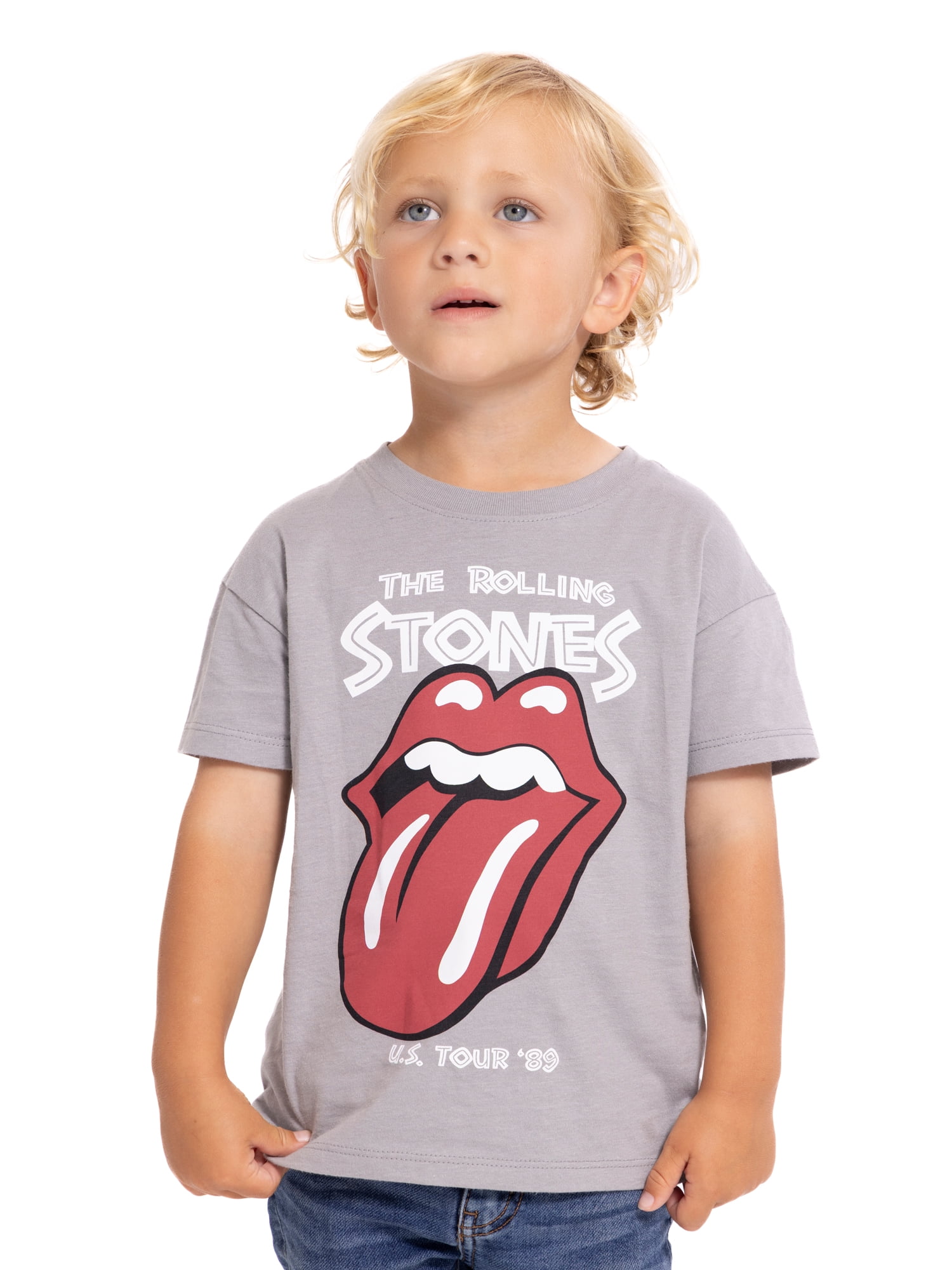 Rolling Stones Toddler Graphic Band Tee with Short Sleeves, Sizes 12M-5T