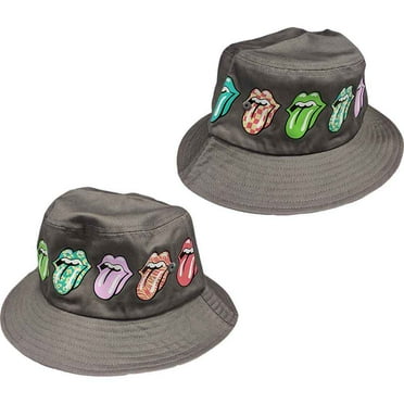 The Rolling Stones Unisex Bucket Hat: Multi-Tongue Pattern (Small/Medium)