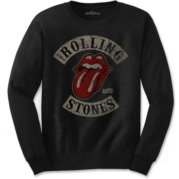 The Rolling Stones Unisex Long Sleeve T-Shirt Tour '78 (Large)