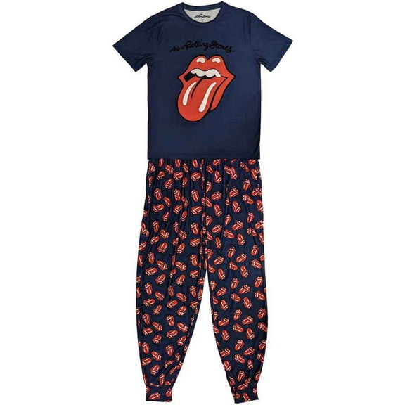 The Rolling Stones Unisex Pyjamas: Classic Tongue (Medium)