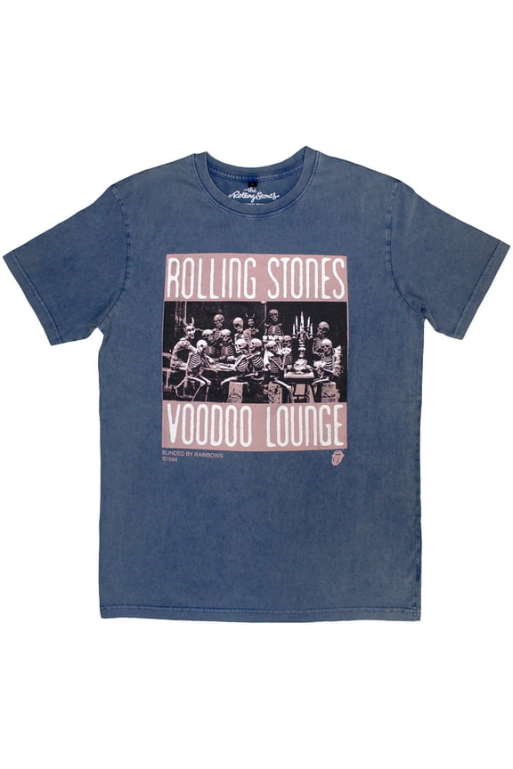 The Rolling Stones Unisex Stone Wash T-Shirt: Voodoo Skulls Stone Wash (Large)
