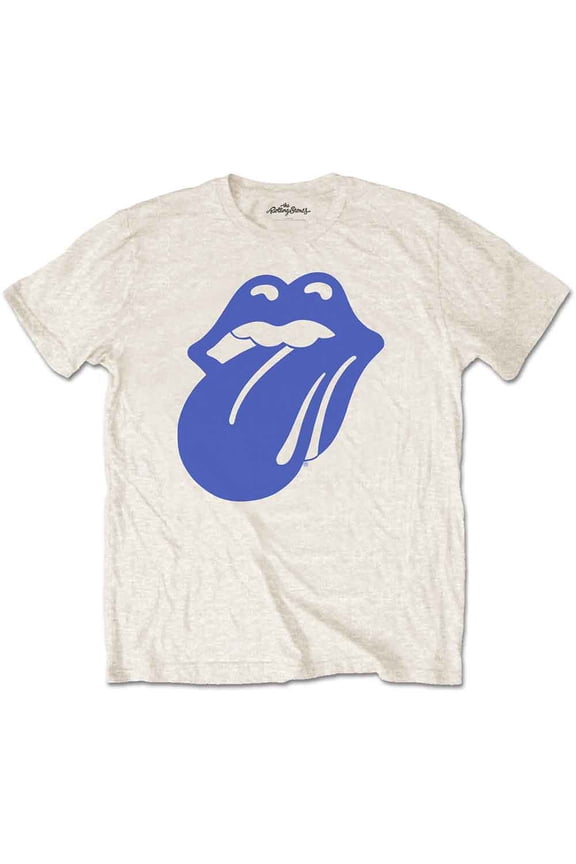 The Rolling Stones Unisex T-Shirt Blue & Lonesome 1972 Logo (Small)