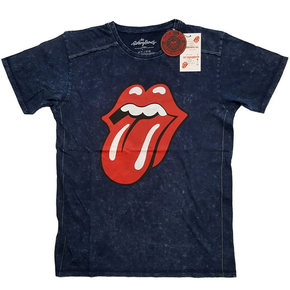The Rolling Stones Unisex T-Shirt Classic Tongue (Wash Collection) (Medium)